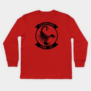 HSM-49 Scorpions Patch Kids Long Sleeve T-Shirt